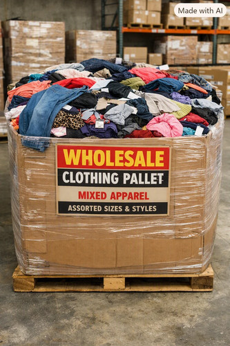 Mixed pallet clothing 500 - mixed, of